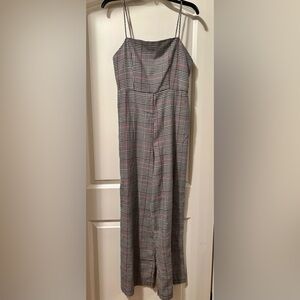 Forever 21 Houndstooth Plaid Jumpsuit